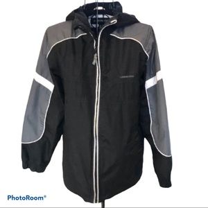 London Fog Hooded Jacket Full Zip Size M